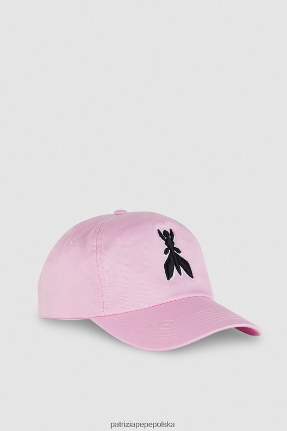 akcesorium Patrizia Pepe różowy kobiety latająca czapka z daszkiem 866488939
