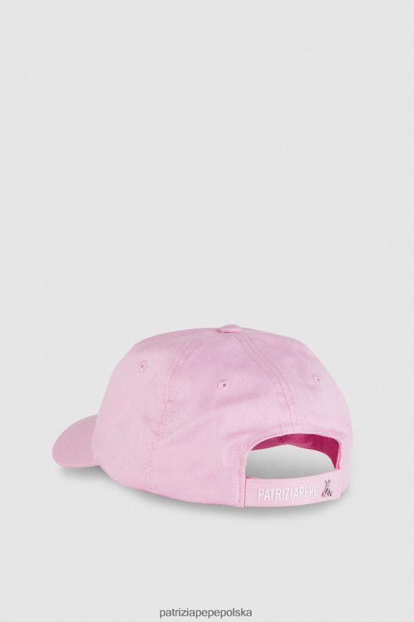 akcesorium Patrizia Pepe różowy kobiety latająca czapka z daszkiem 866488939