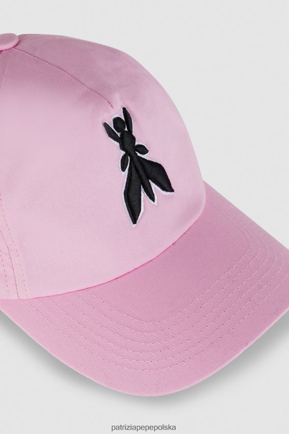 akcesorium Patrizia Pepe różowy kobiety latająca czapka z daszkiem 866488939