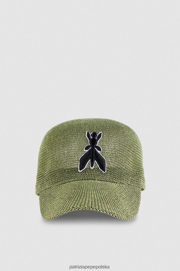 akcesorium Patrizia Pepe wojskowa zieleń kobiety czapka z daszkiem 8664881002