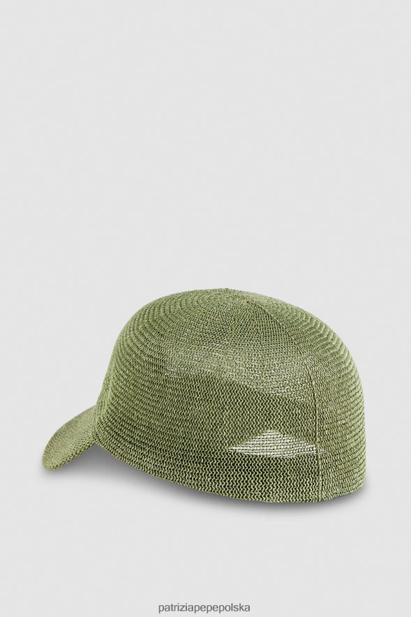 akcesorium Patrizia Pepe wojskowa zieleń kobiety czapka z daszkiem 8664881002