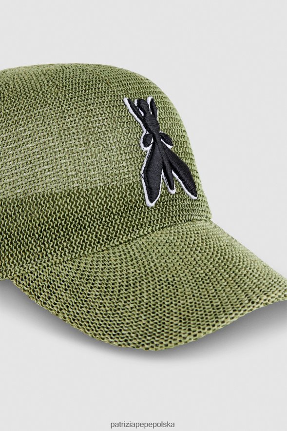 akcesorium Patrizia Pepe wojskowa zieleń kobiety czapka z daszkiem 8664881002