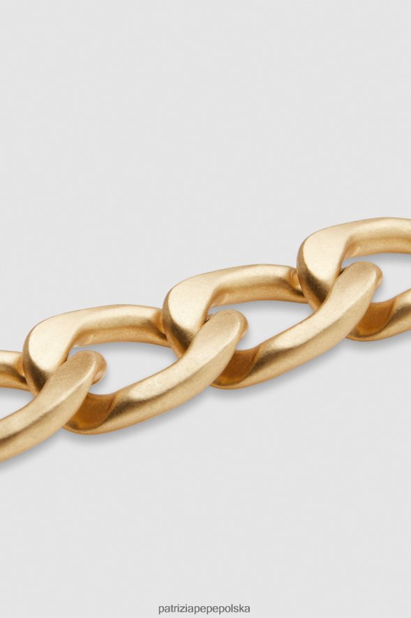 akcesorium Patrizia Pepe antyczne złoto kobiety Bransoletka maxi na łańcuszku 866488886
