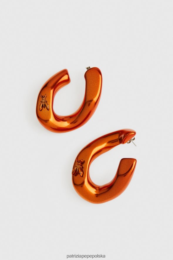 akcesorium Patrizia Pepe metalowy koral kobiety latające kolczyki 866488901