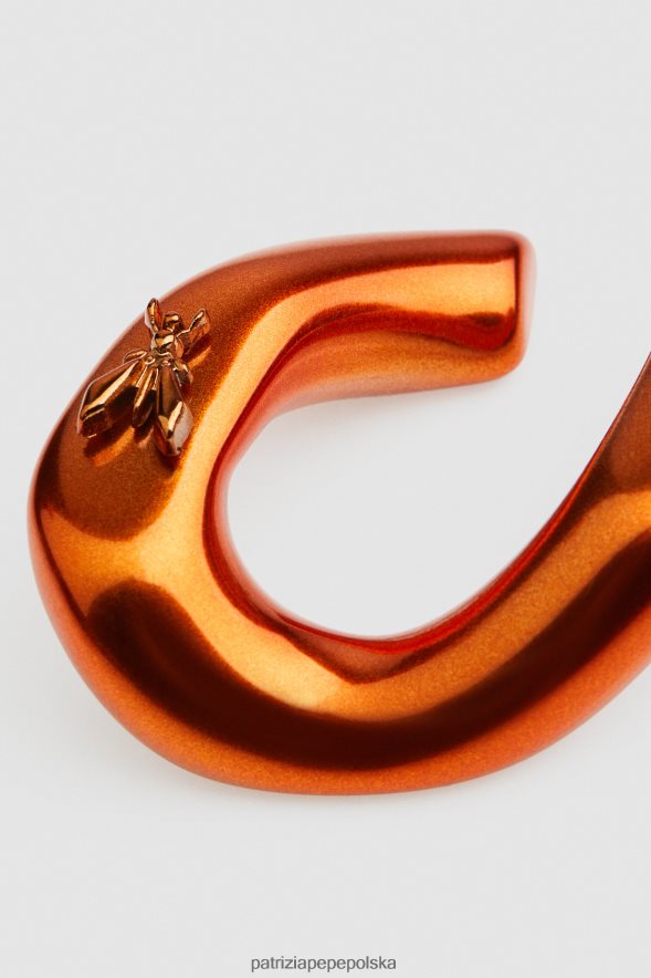 akcesorium Patrizia Pepe metalowy koral kobiety latające kolczyki 866488901