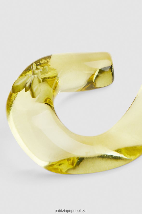 akcesorium Patrizia Pepe słoneczna limonka kobiety latające kolczyki 866488893