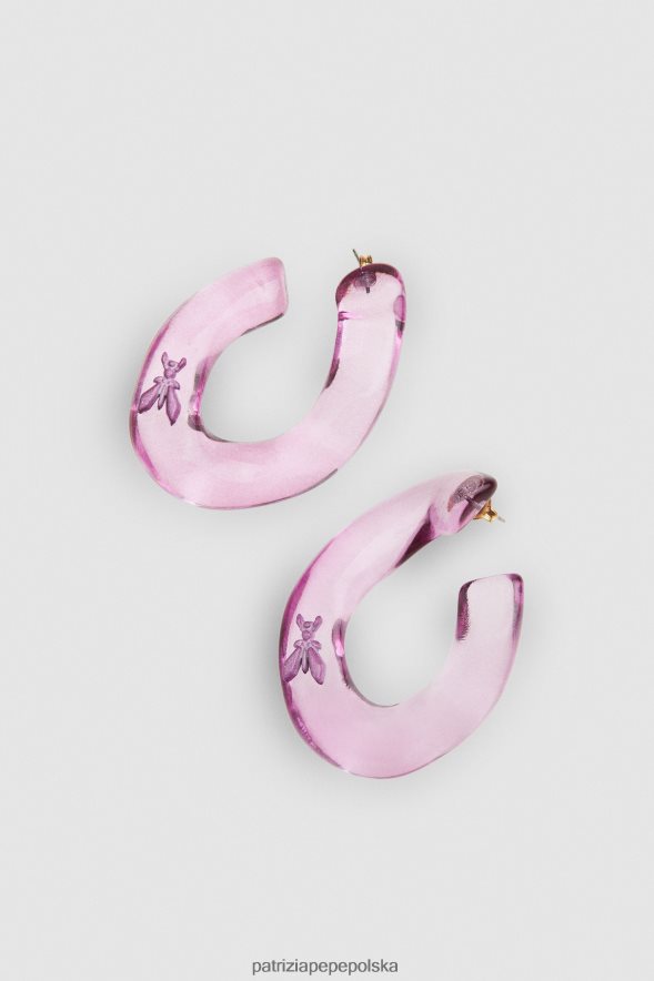 akcesorium Patrizia Pepe świeży liliowy kobiety latające kolczyki 866488895