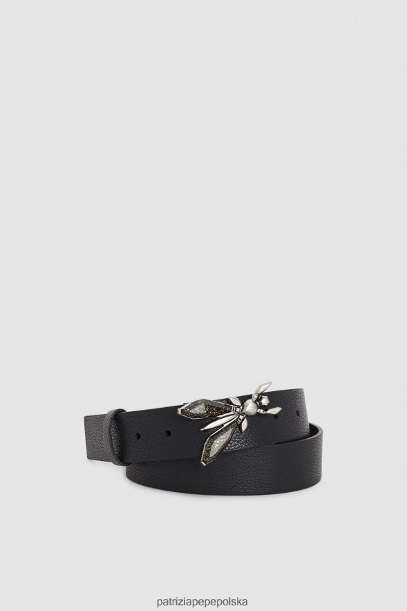 akcesorium Patrizia Pepe Nero kobiety cenny pas muchowy 866488973