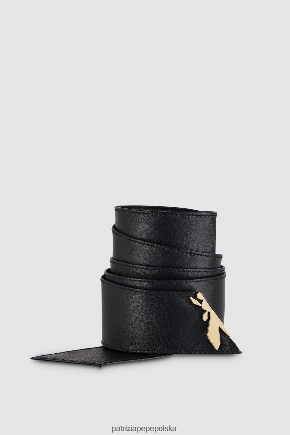 akcesorium Patrizia Pepe Nero kobiety miękki pasek z wysokim stanem 866488967