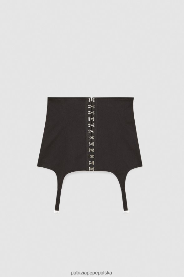 akcesorium Patrizia Pepe Nero kobiety stanik gabardynowy 866488960