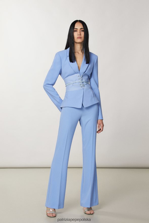 akcesorium Patrizia Pepe niebiański pył kobiety gorset 866488958