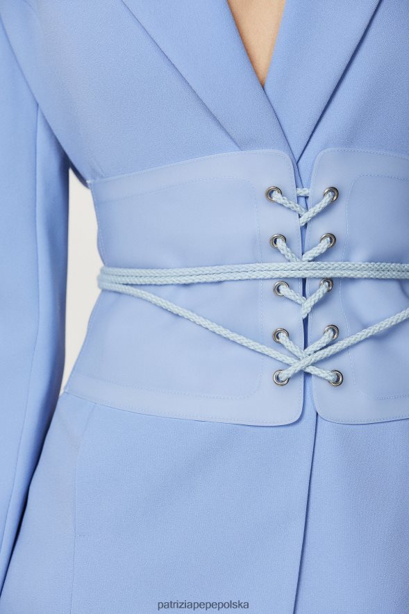 akcesorium Patrizia Pepe niebiański pył kobiety gorset 866488958