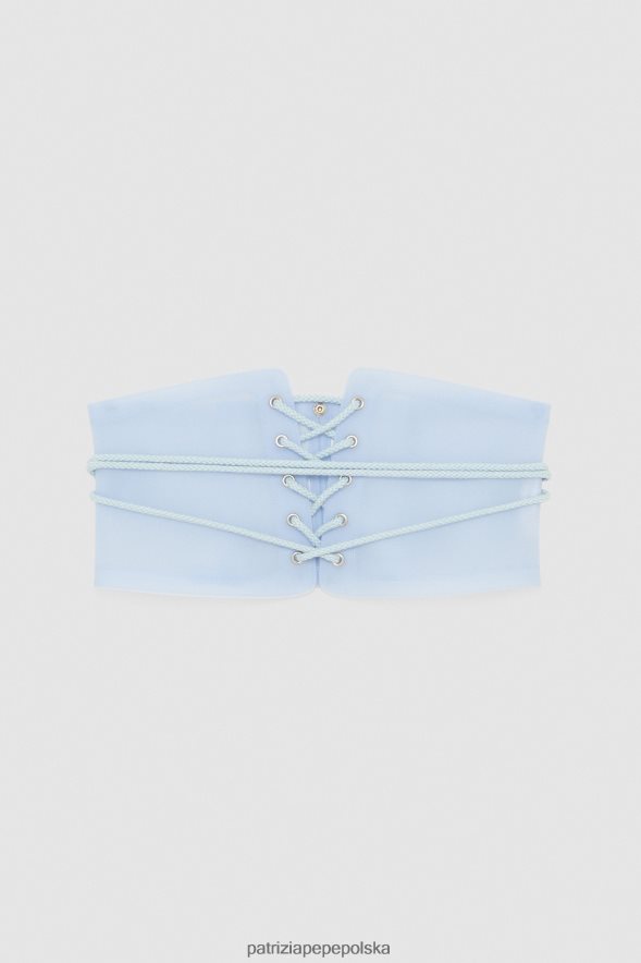 akcesorium Patrizia Pepe niebiański pył kobiety gorset 866488958