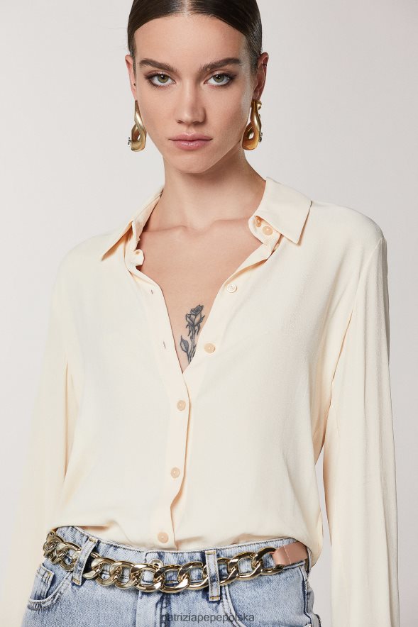 akcesorium Patrizia Pepe różowa ciemna skóra kobiety złoty pasek maxi na łańcuszku 866488988