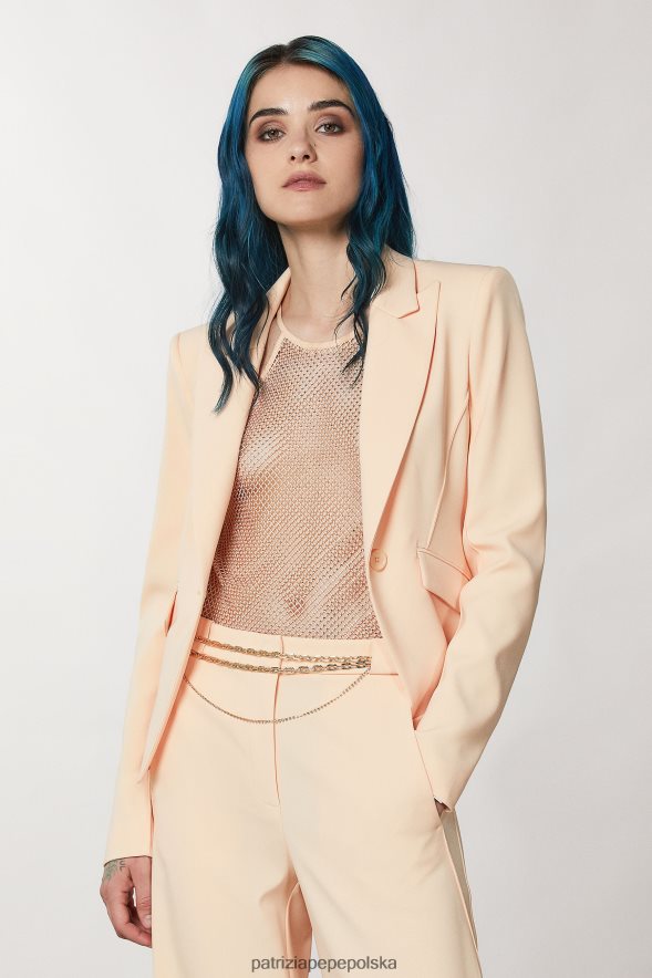 akcesorium Patrizia Pepe złoty kryształ kobiety pas z mosiężnym łańcuszkiem 866488913