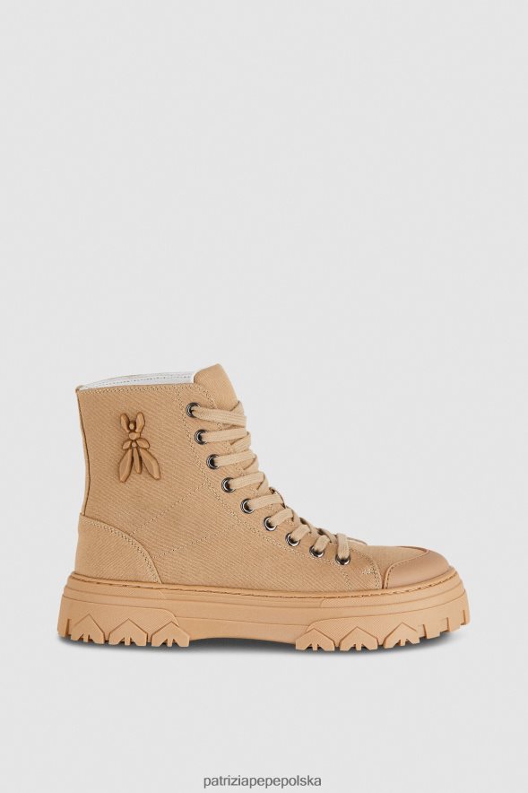 obuwie Patrizia Pepe pompejański beż kobiety Trampki na 8 much 866488878