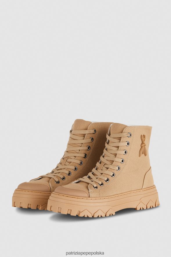 obuwie Patrizia Pepe pompejański beż kobiety Trampki na 8 much 866488878