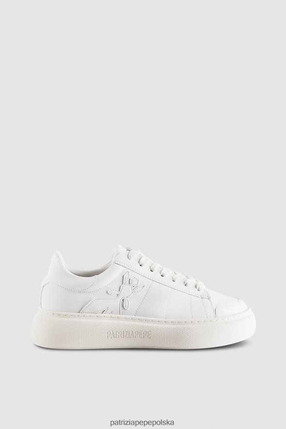 obuwie Patrizia Pepe totalna biel kobiety Trampki Pepe Fly 866488842