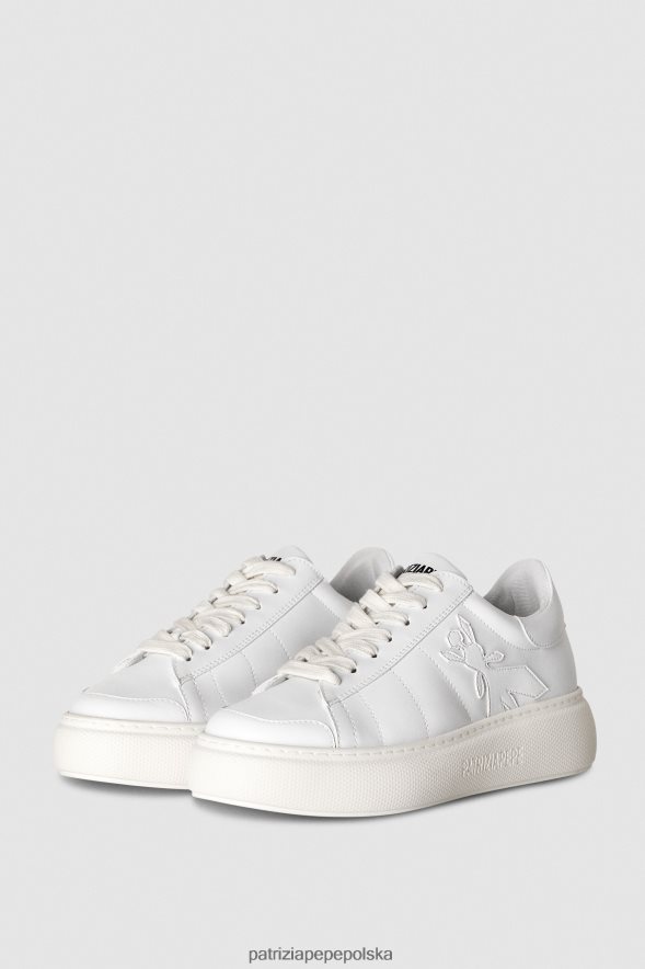 obuwie Patrizia Pepe totalna biel kobiety Trampki Pepe Fly 866488842