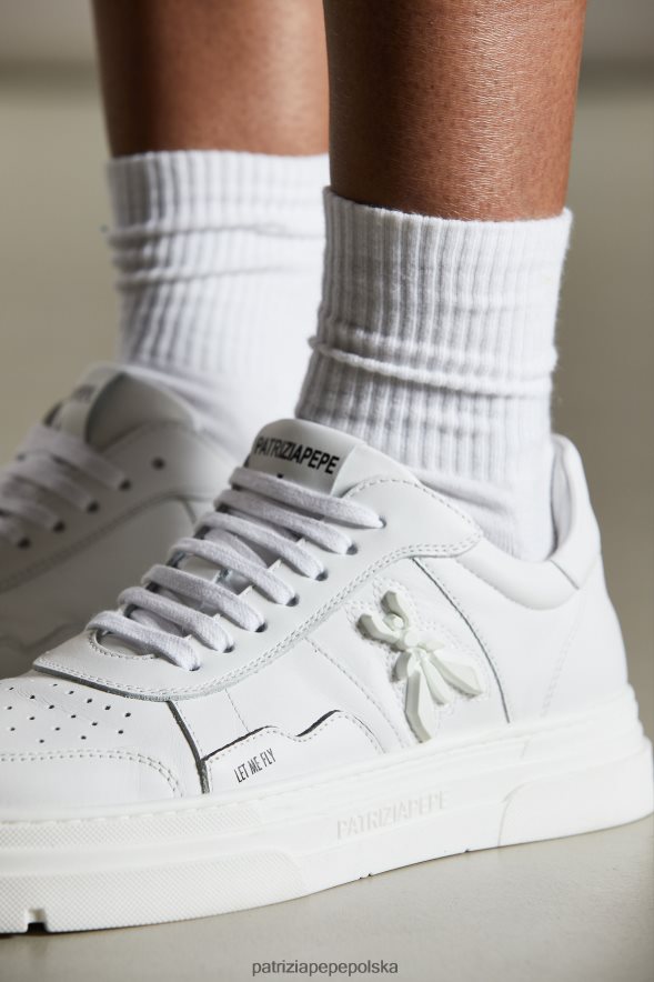 obuwie Patrizia Pepe złamana biel kobiety trampki Pepe 866488841