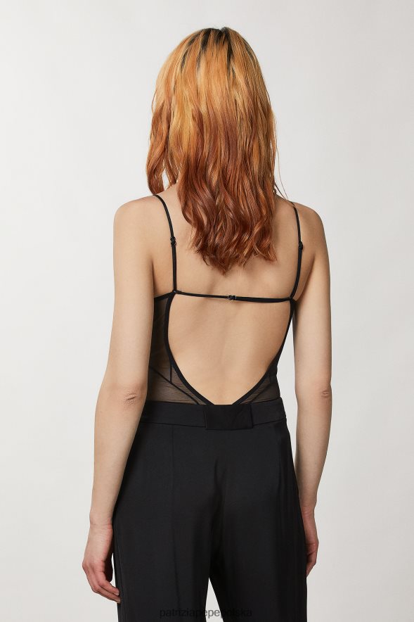 strój Patrizia Pepe Nero kobiety tiulowe body 866488357