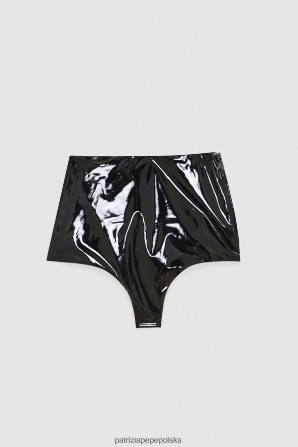 strój Patrizia Pepe Nero kobiety winylowe spodenki culotte 86648842