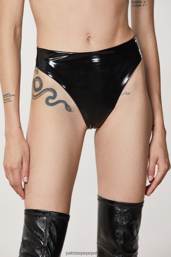 strój Patrizia Pepe Nero kobiety zwykłe majtki winylowe 86648843