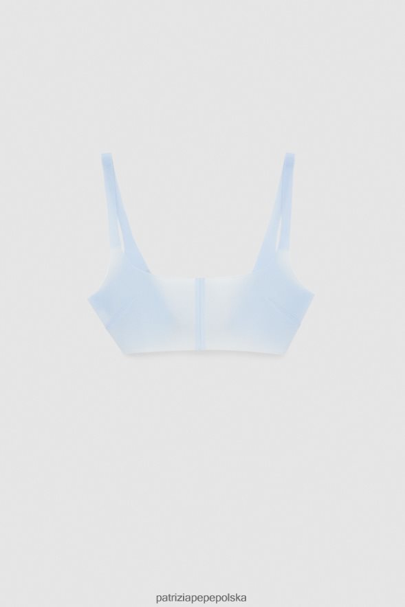 strój Patrizia Pepe niebiański pył kobiety zapinany na cienki biustonosz 866488554