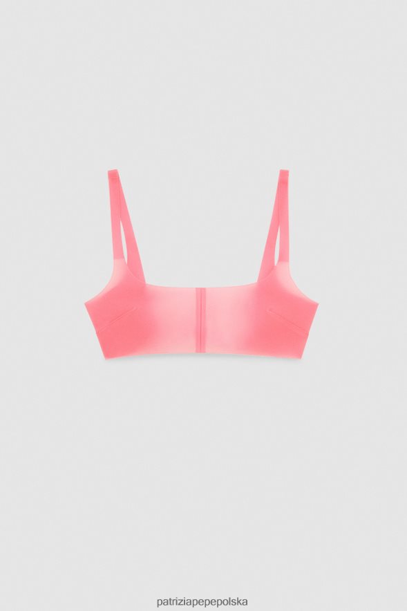 strój Patrizia Pepe wiśniowy róż kobiety zapinany na cienki biustonosz 866488553