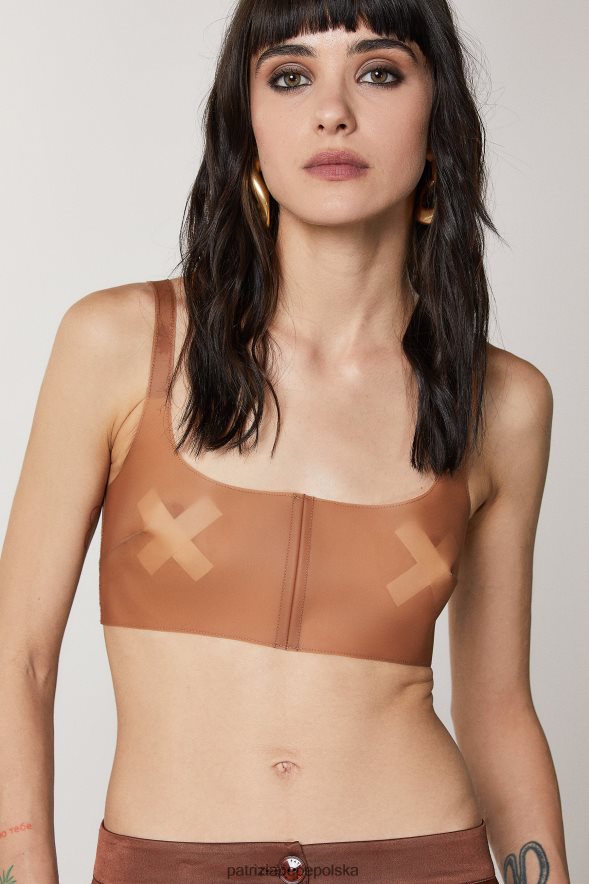 strój Patrizia Pepe zmysłowa skóra kobiety zapinany na cienki biustonosz 866488496