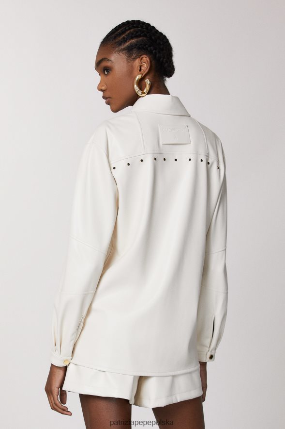 strój Patrizia Pepe gardenia biała kobiety niezbędna koszula 866488465