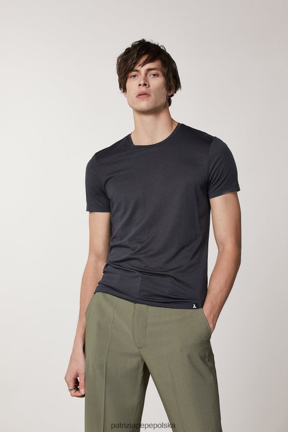 strój Patrizia Pepe marynarka królewska mężczyźni bawełniana koszulka z motywem much 8664881045