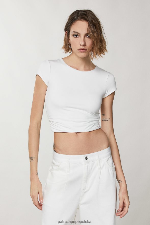 strój Patrizia Pepe Bianco kobiety wycięty tył u góry 866488369