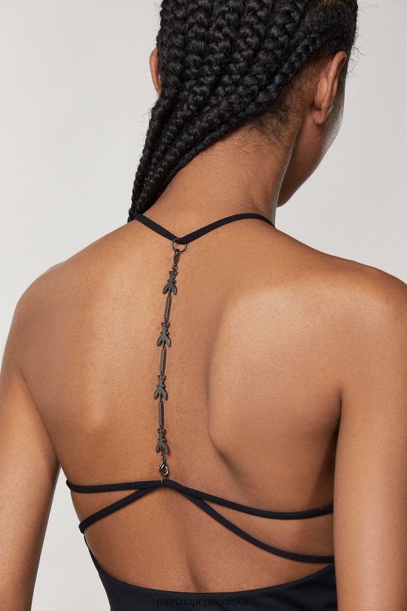 strój Patrizia Pepe Nero kobiety Jerseyowy top bez rękawów 86648819