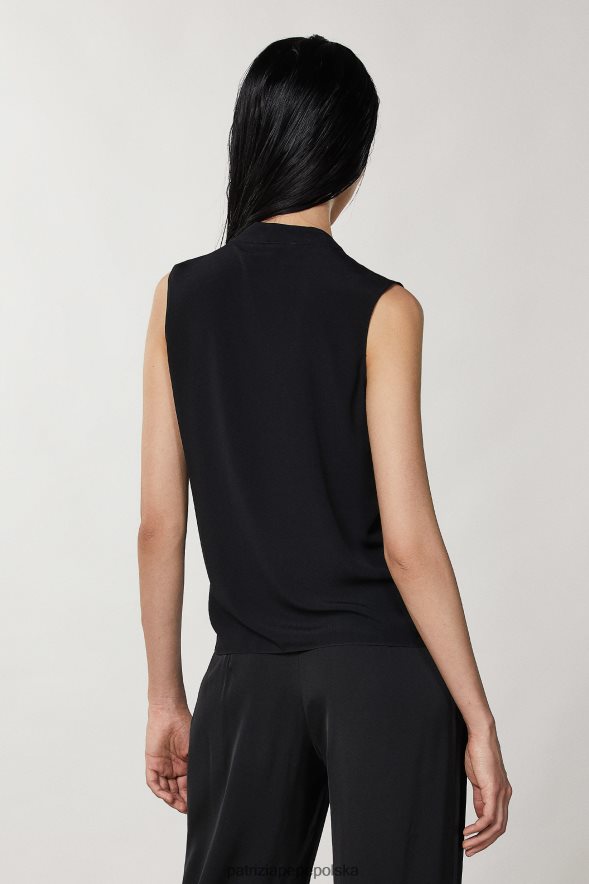 strój Patrizia Pepe Nero kobiety bluzka na ramiączkach 866488360