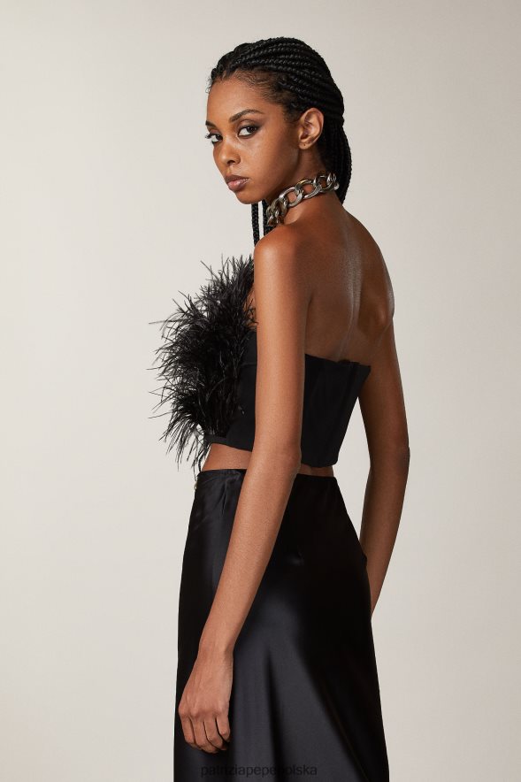 strój Patrizia Pepe Nero kobiety rozciągliwy stanik 866488286