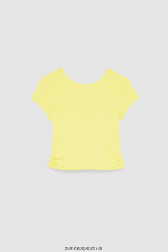 strój Patrizia Pepe letni żółty kobiety wycięty tył u góry 866488203