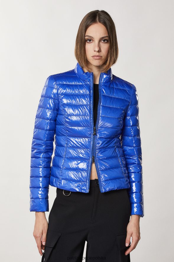 strój Patrizia Pepe Blue Ray kobiety lekka nylonowa kurtka puchowa 86648824