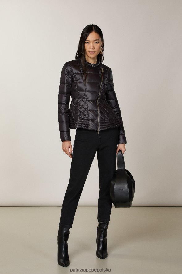 strój Patrizia Pepe Nero kobiety ultralekka kurtka z naturalnym puchem 866488683