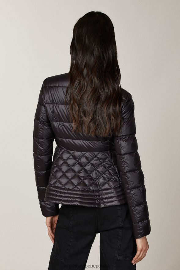 strój Patrizia Pepe Nero kobiety ultralekka kurtka z naturalnym puchem 866488683