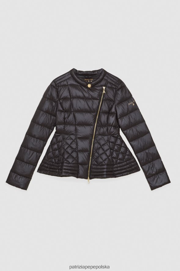 strój Patrizia Pepe Nero kobiety ultralekka kurtka z naturalnym puchem 866488683