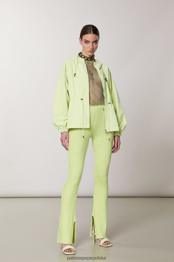 strój Patrizia Pepe słoneczna limonka kobiety kurtka z kapturem 866488458