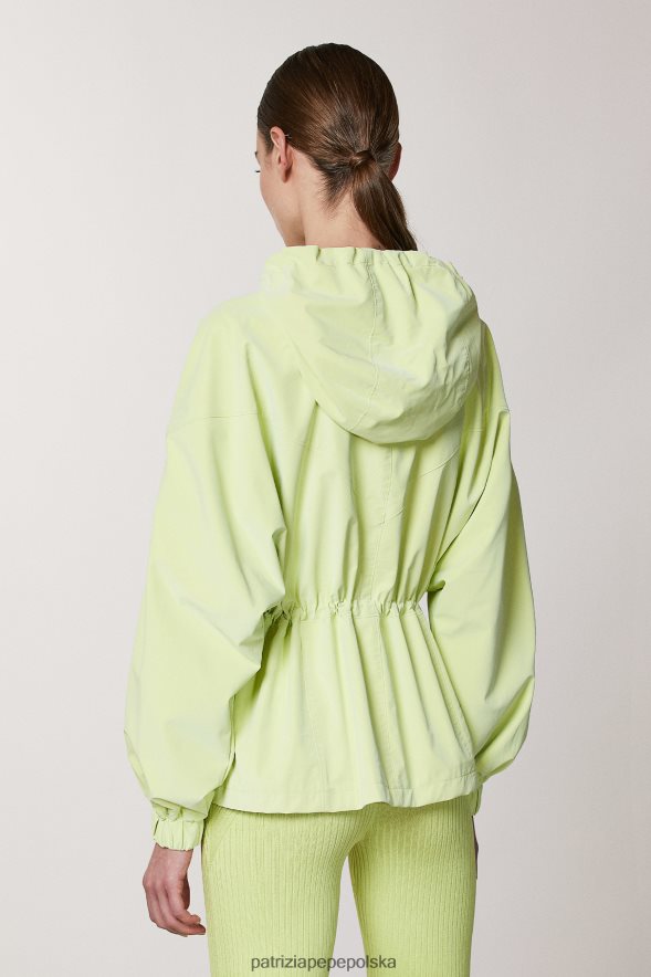strój Patrizia Pepe słoneczna limonka kobiety kurtka z kapturem 866488458