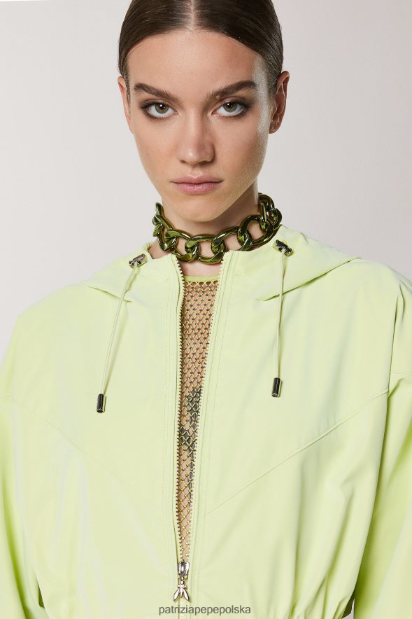 strój Patrizia Pepe słoneczna limonka kobiety kurtka z kapturem 866488458