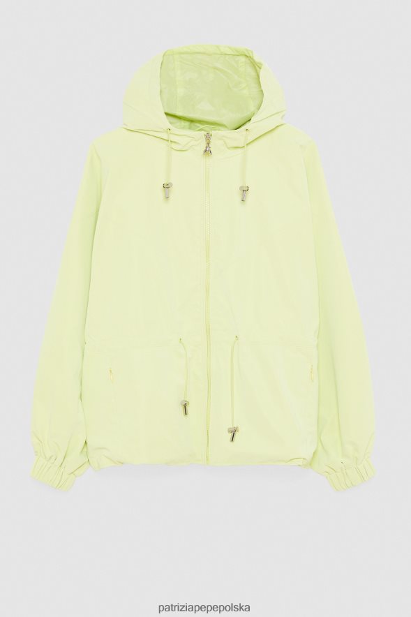 strój Patrizia Pepe słoneczna limonka kobiety kurtka z kapturem 866488458