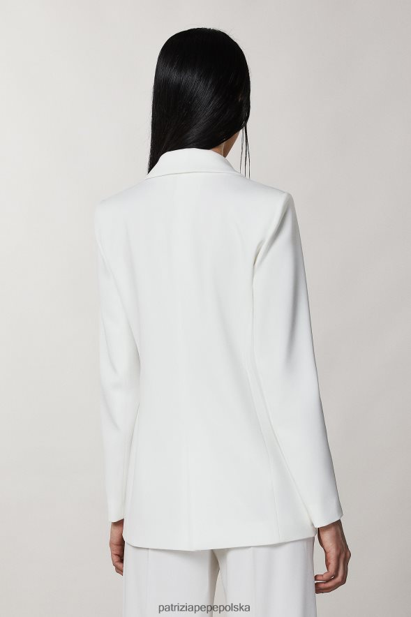 strój Patrizia Pepe Bianco kobiety niezbędna kurtka chłopaka 866488608