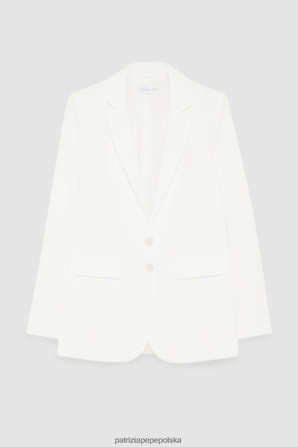 strój Patrizia Pepe Bianco kobiety niezbędna kurtka chłopaka 866488608