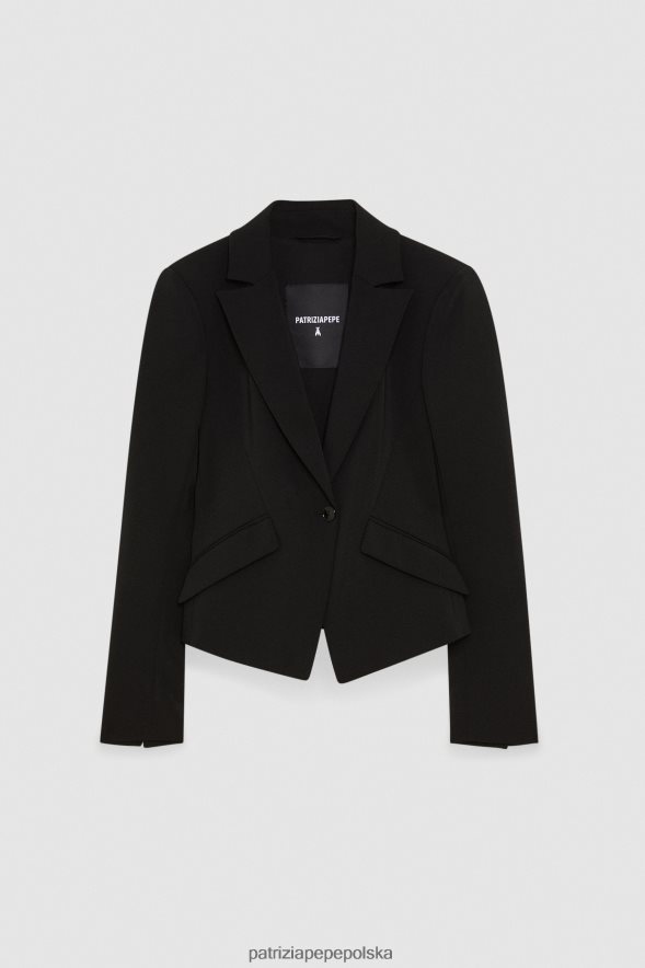 strój Patrizia Pepe Nero kobiety niezbędna kobieca kurtka 866488546