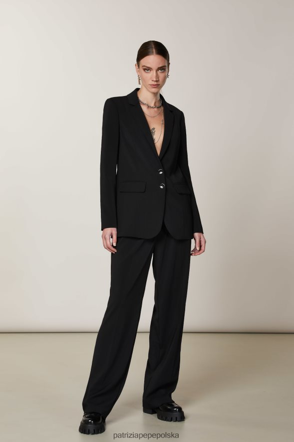 strój Patrizia Pepe Nero kobiety niezbędna kurtka chłopaka 866488575