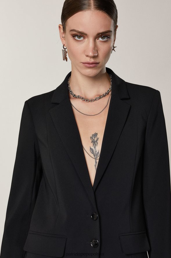 strój Patrizia Pepe Nero kobiety niezbędna kurtka chłopaka 866488575